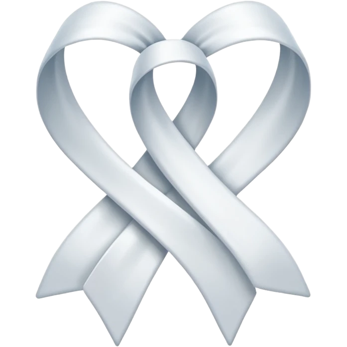 Beyaz kurdele  emoji