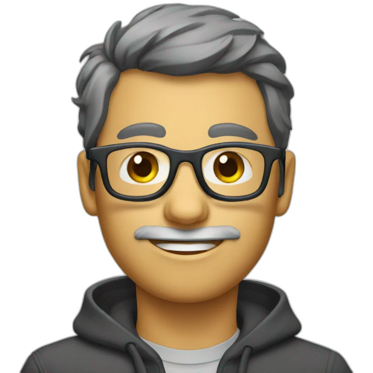 Chat avec lunettes emoji