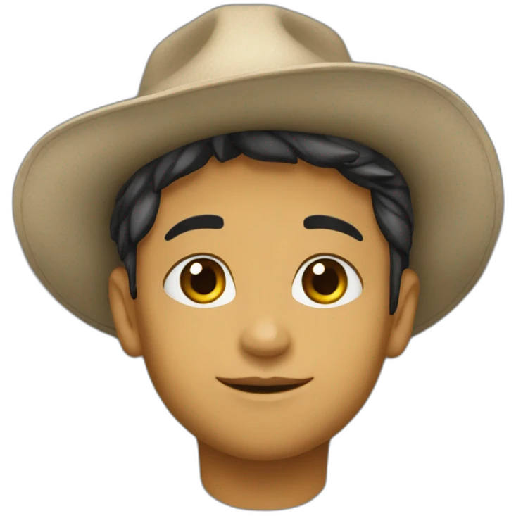 bebe de chapeu bravo emoji