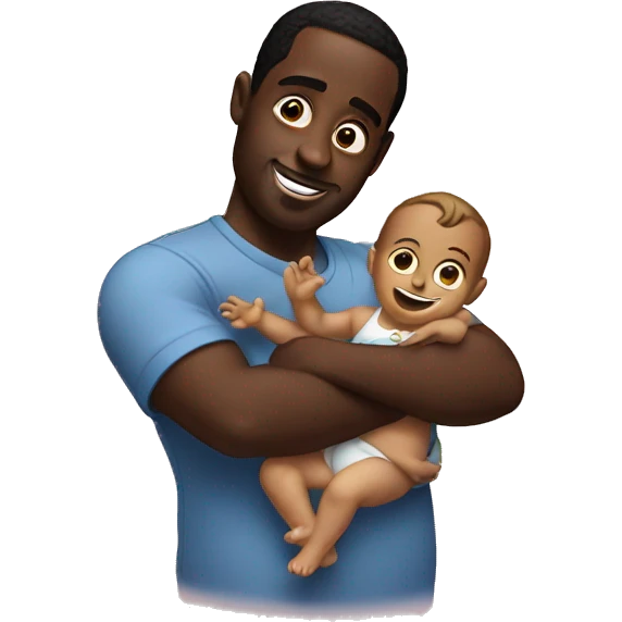 Diddy holding baby oil emoji