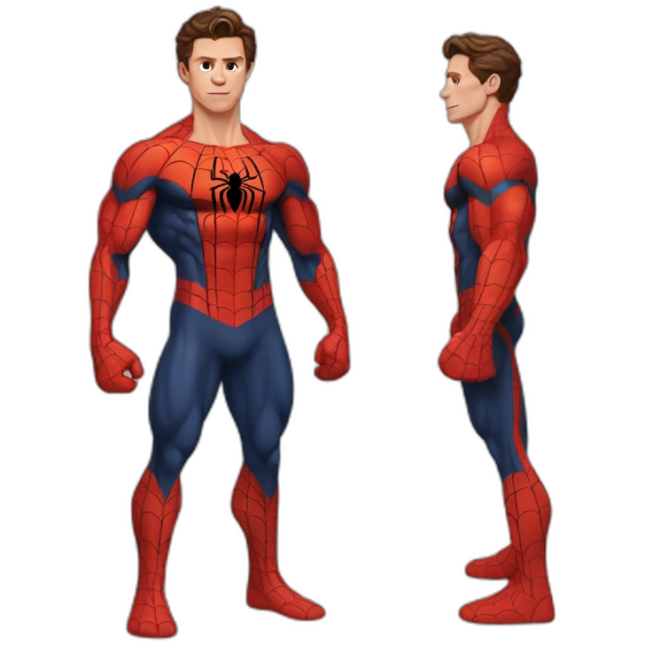 Tom Holland spiderman bodybuilder emoji