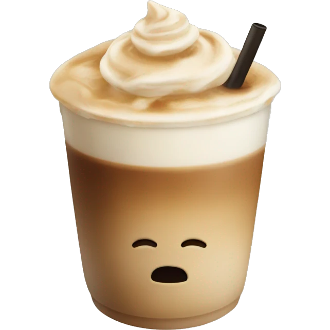 iced latte no face  emoji
