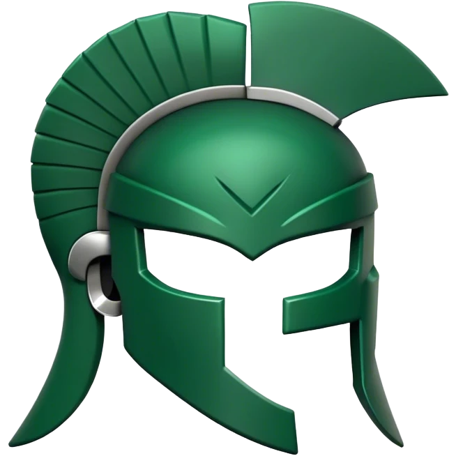 Michigan state spartan green  emoji