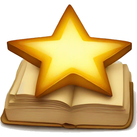 book with a star emoji