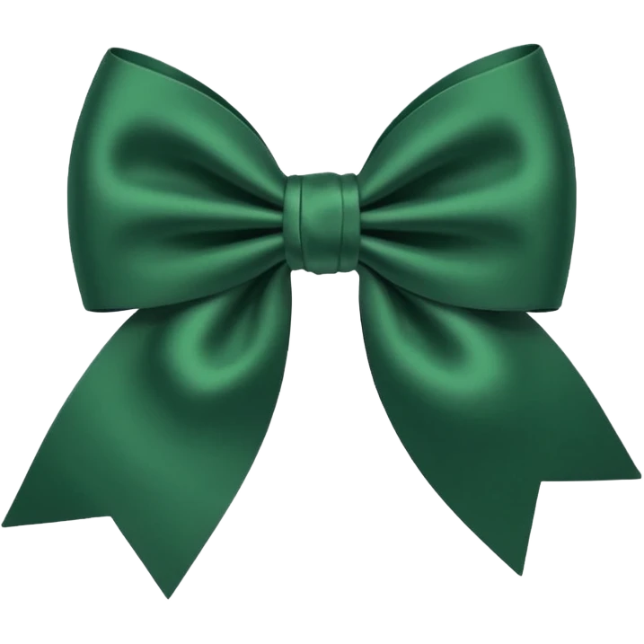 forest green bow emoji
