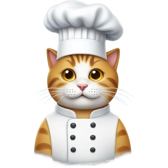Cat with chefs hat emoji
