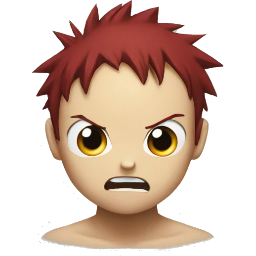 Gaara shocked  emoji