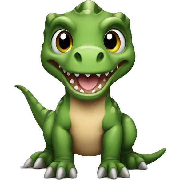 Cute Baby t-Rex emoji