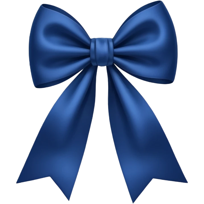 Laço azul escuro  emoji