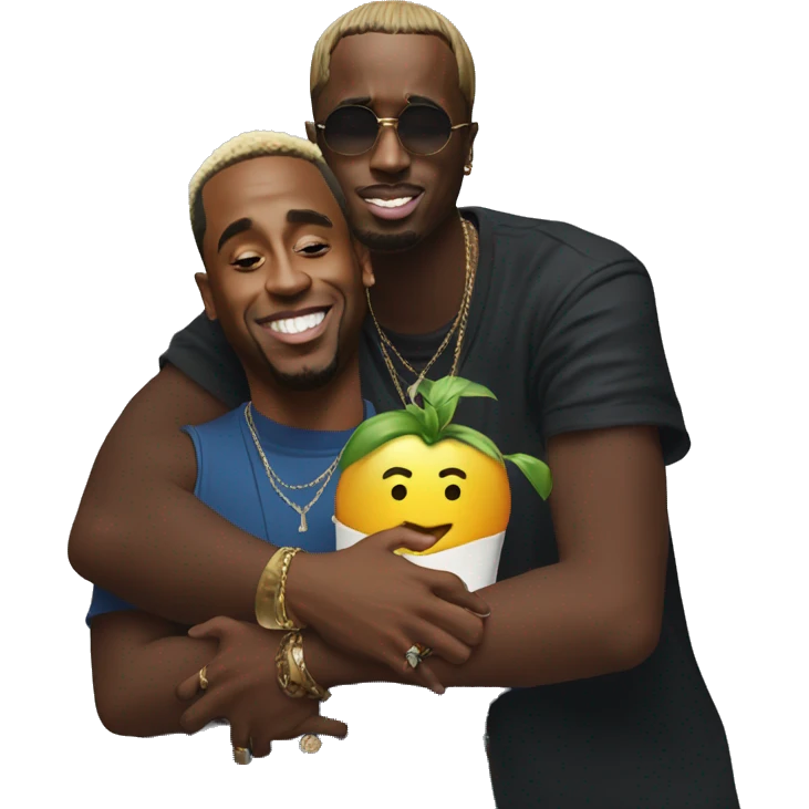 P diddy hugging juice wrld emoji