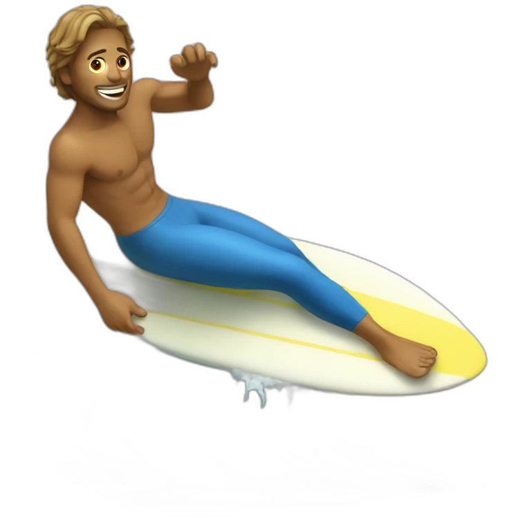 Chat qui surf emoji