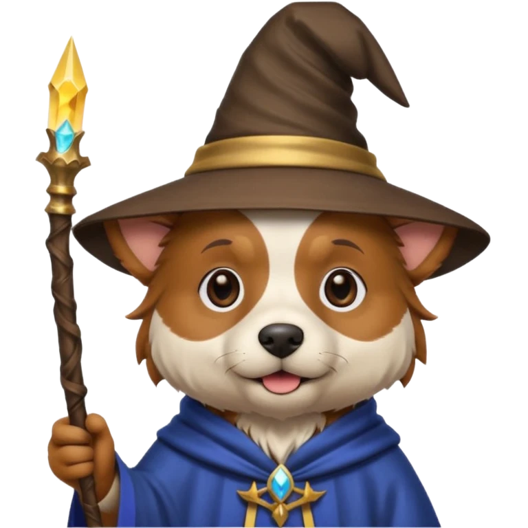 Dog wizard emoji