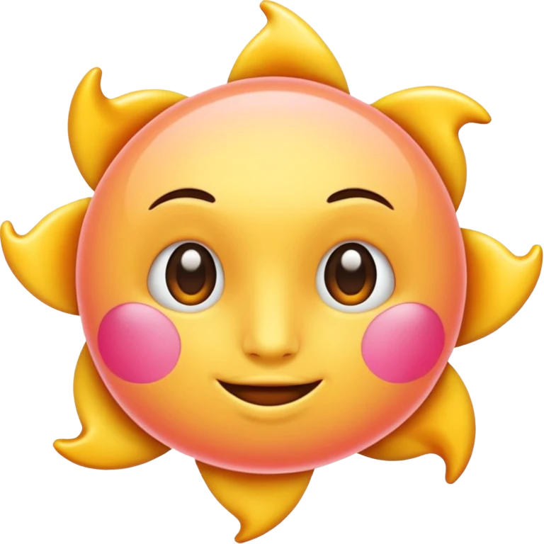 Sol rosa emoji