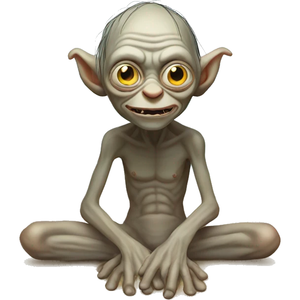 gollum at the beach emoji