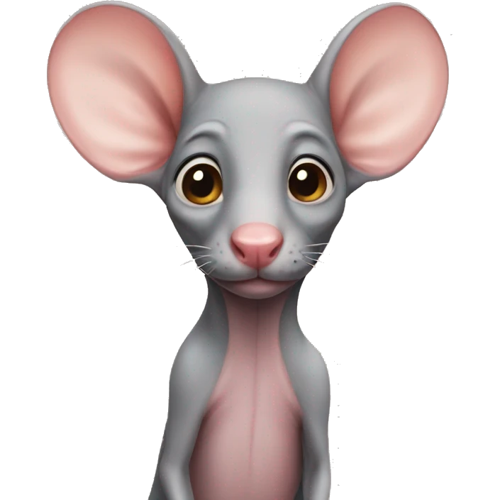 hairless rat  emoji