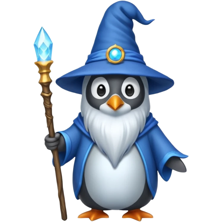 Penguin Wizard emoji