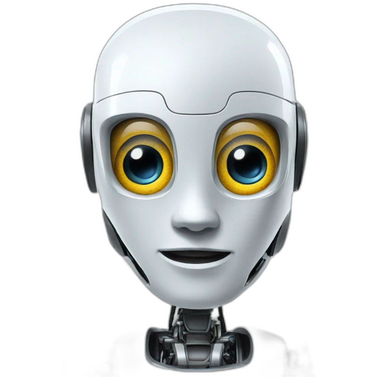 Artifical intelligence robot emoji
