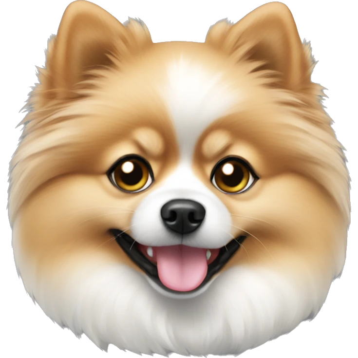 Pomeranian white  emoji