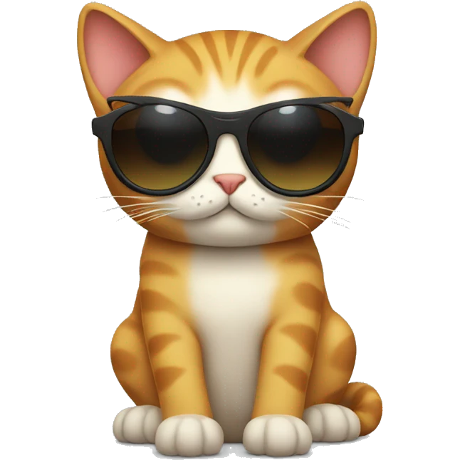 Cat with sunglasses emoji