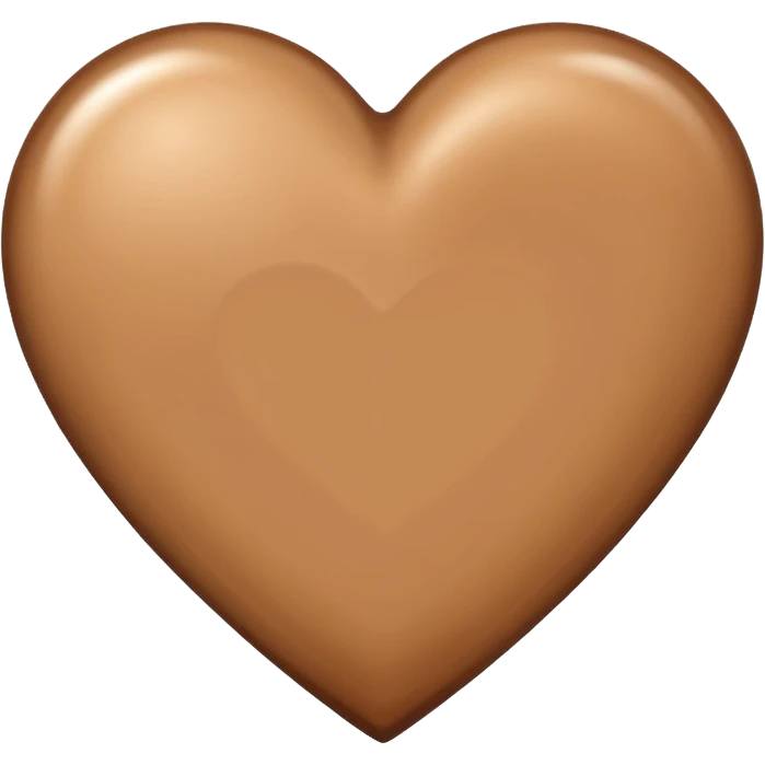 сгенерируй сердце светло-коричневого цвета emoji