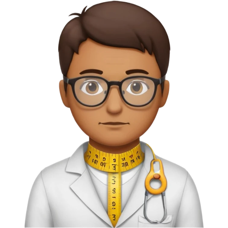 Tailor with Measuring Tape around neck  emoji