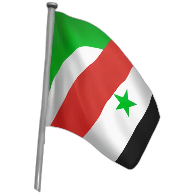 Flag of the Syrian revolution emoji