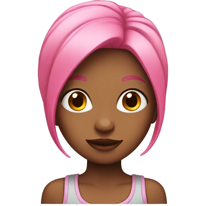 girl with pink hair emoji