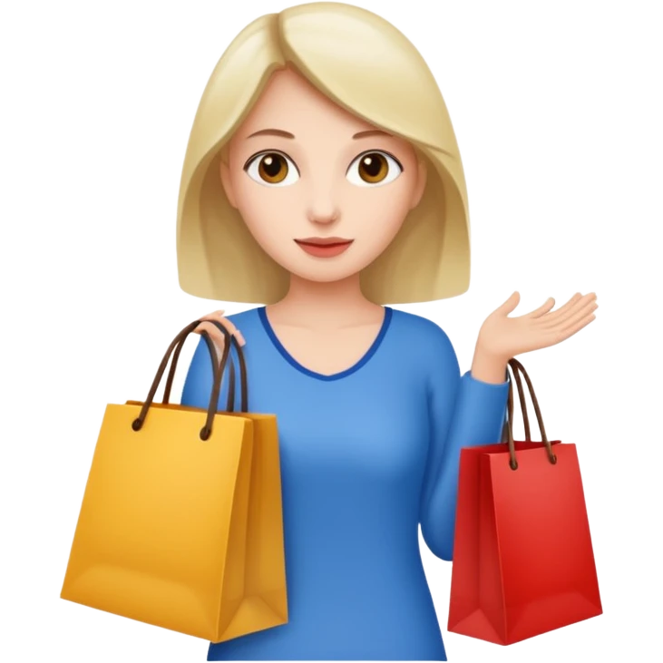 Shopping Bag carrying woman emoji
