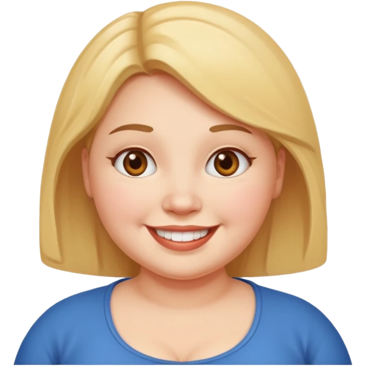 약간 통통한 여자 emoji