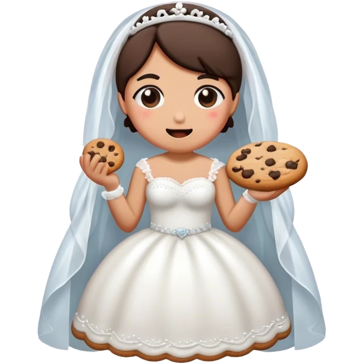 Cookie bride hungry emoji