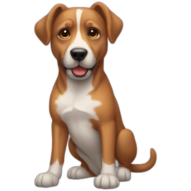 Perro con hueso  emoji