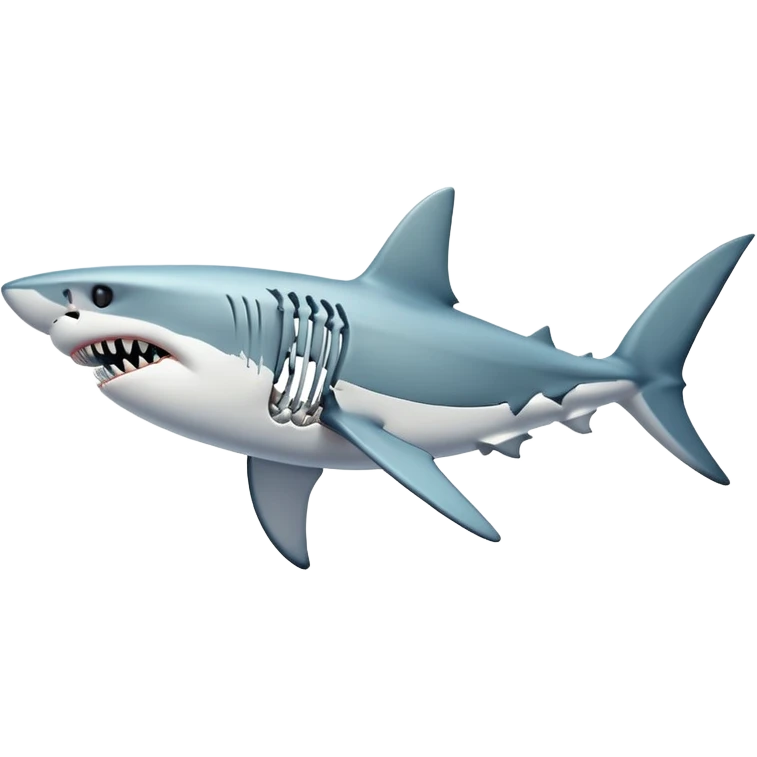 Shark skeleton  emoji
