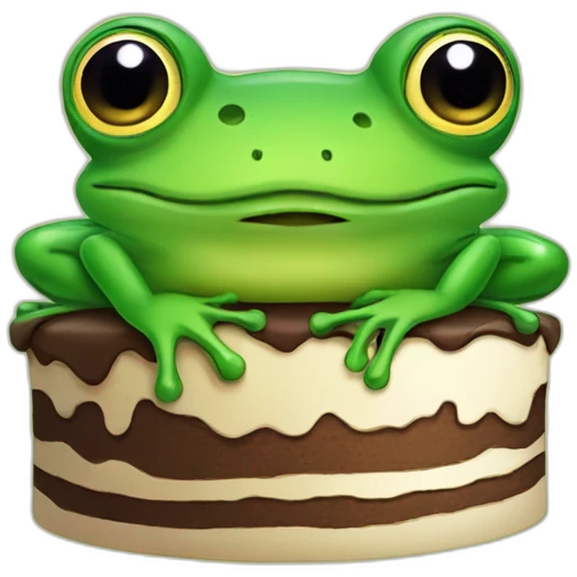 Frog-birthday emoji
