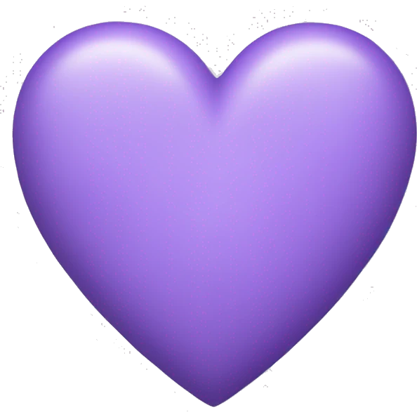 Lavender purple heart emoji
