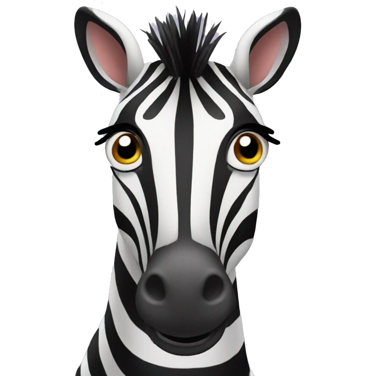 shocked zebra emoji