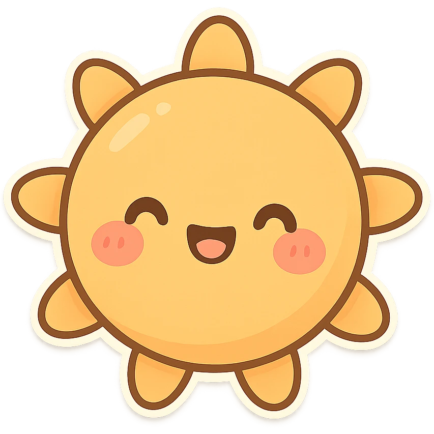一个可爱的太阳 emoji