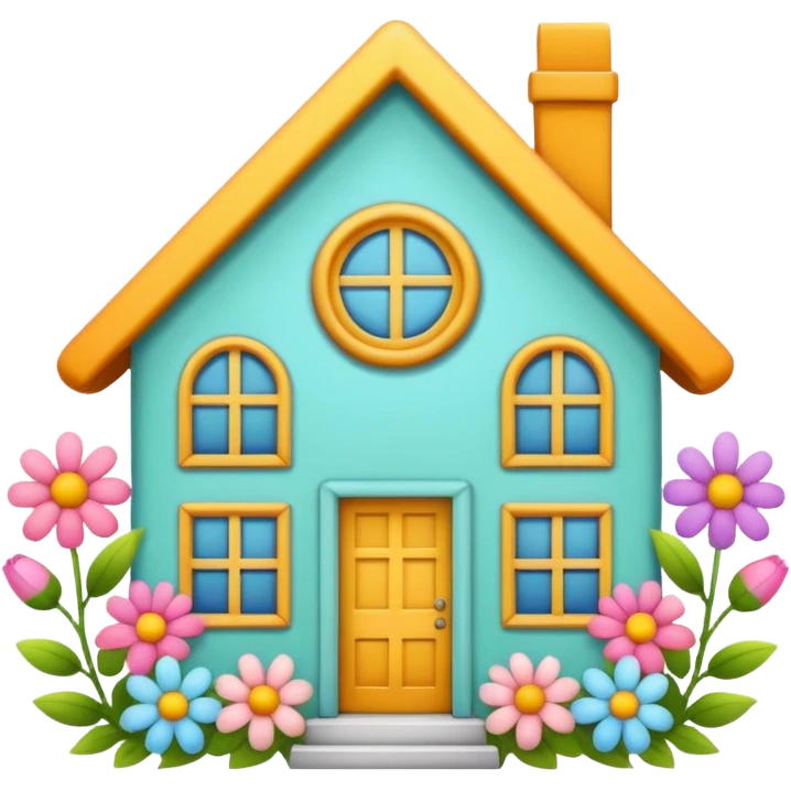 house made flowers emoji