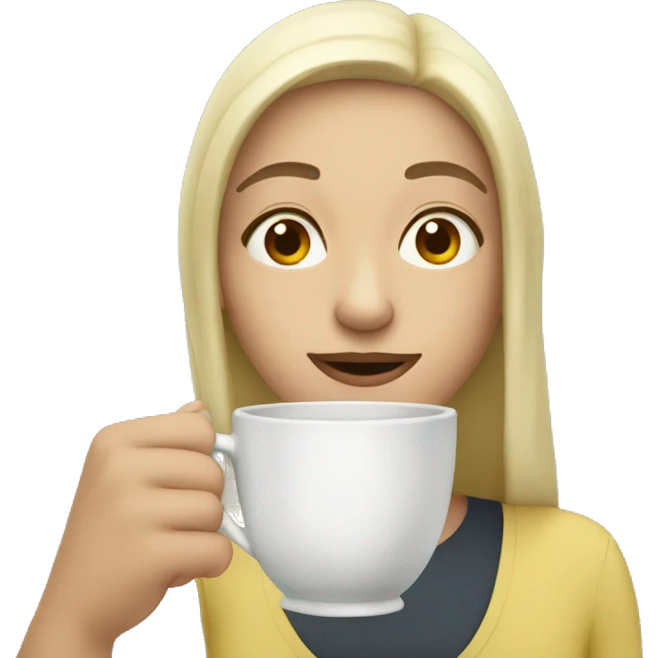 sipping tea emoji