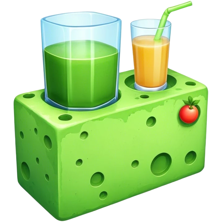  a juice brick with a planet  emoji