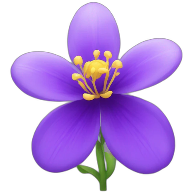 Flower in purple emoji
