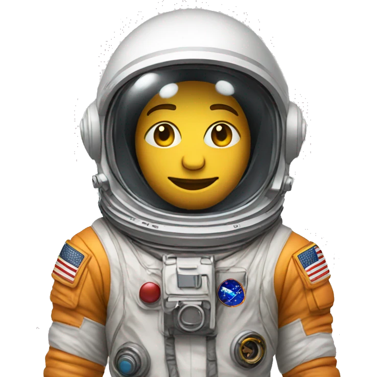 full-body astronaut with helmet on emoji
