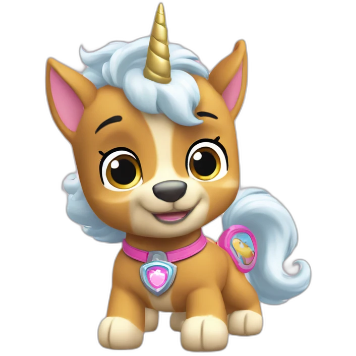 unicorn paw patrol sky emoji