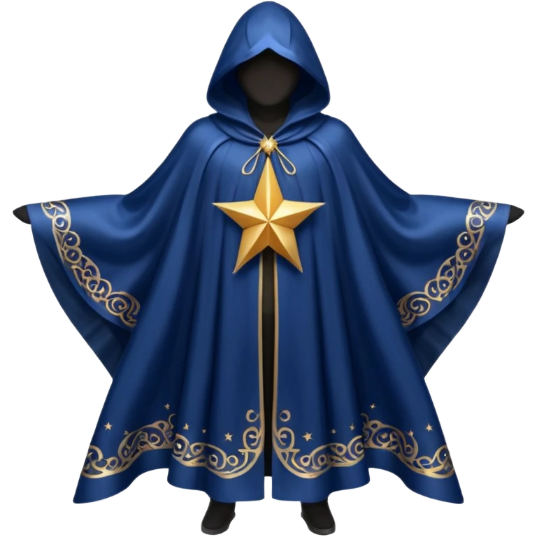 a fantasy magic star pattern cloak emoji