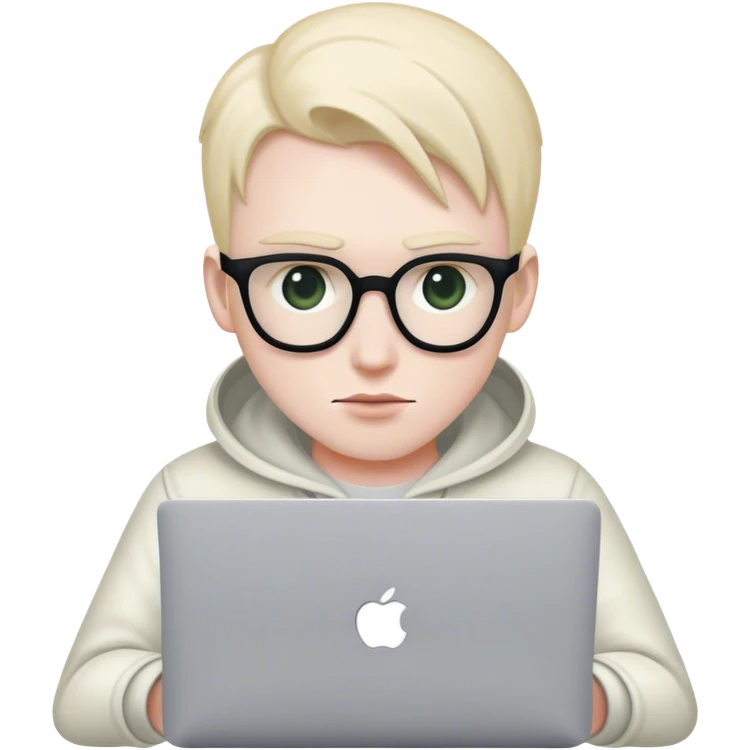 hackeur blanc macbook emoji
