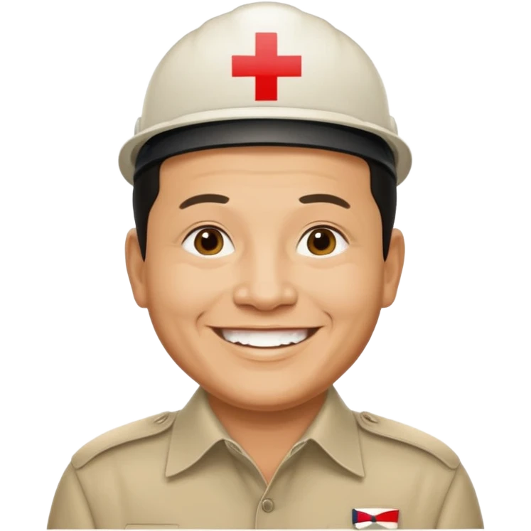 prabowo with text "oke gas" emoji