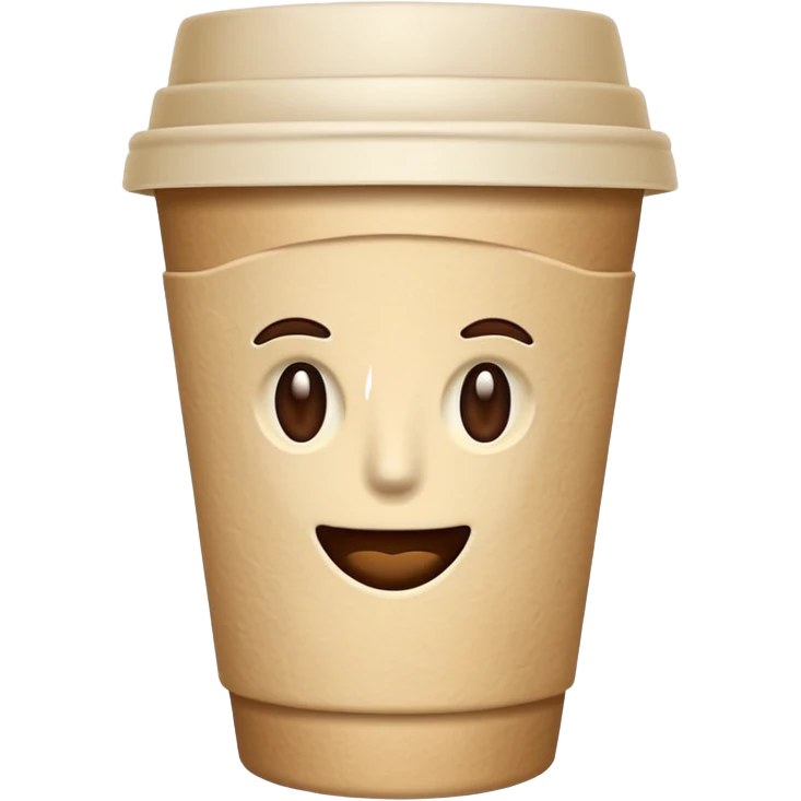 Beige Paper coffee cup emoji