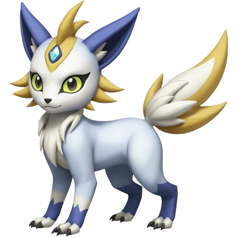 WereGarurumon-Meloetta-Renamon-Absol-fusion-hybrid-creature (full body emoji