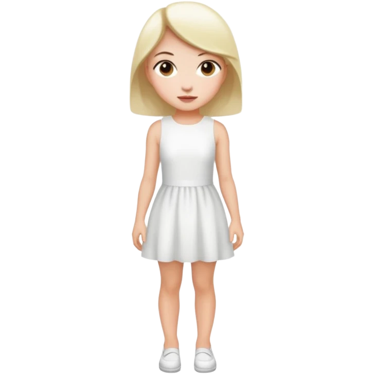 A girl in super short dress emoji