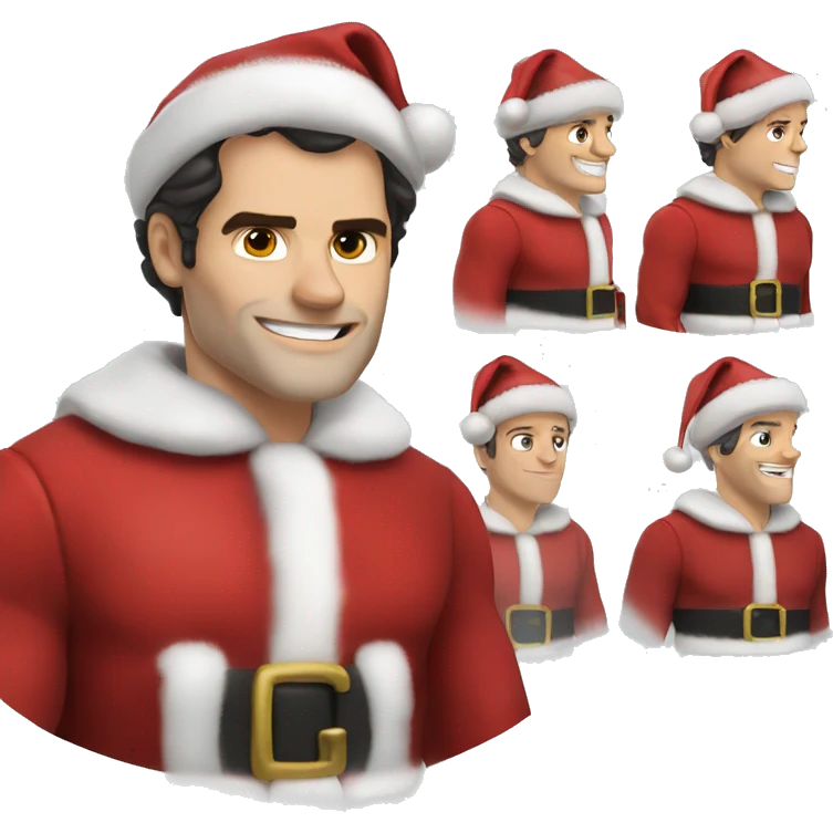 Henry Cavill as Santa Claus  emoji