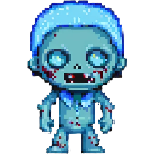 blue zombie emoji